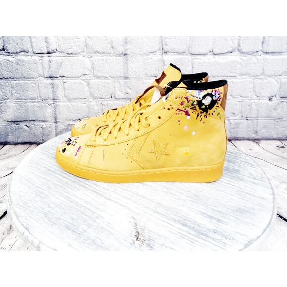 Converse Bandulo Pro Leather Mid Tan/Multicolor	Men 9 Women 10.5 New OG Box - Picture 5 of 11